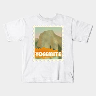 Yosemite National Park Stamp Kids T-Shirt